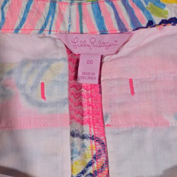 Lilly Pulitzer Adie Swept‎ By The Tides Shorts 00 - Picture 4 of 9